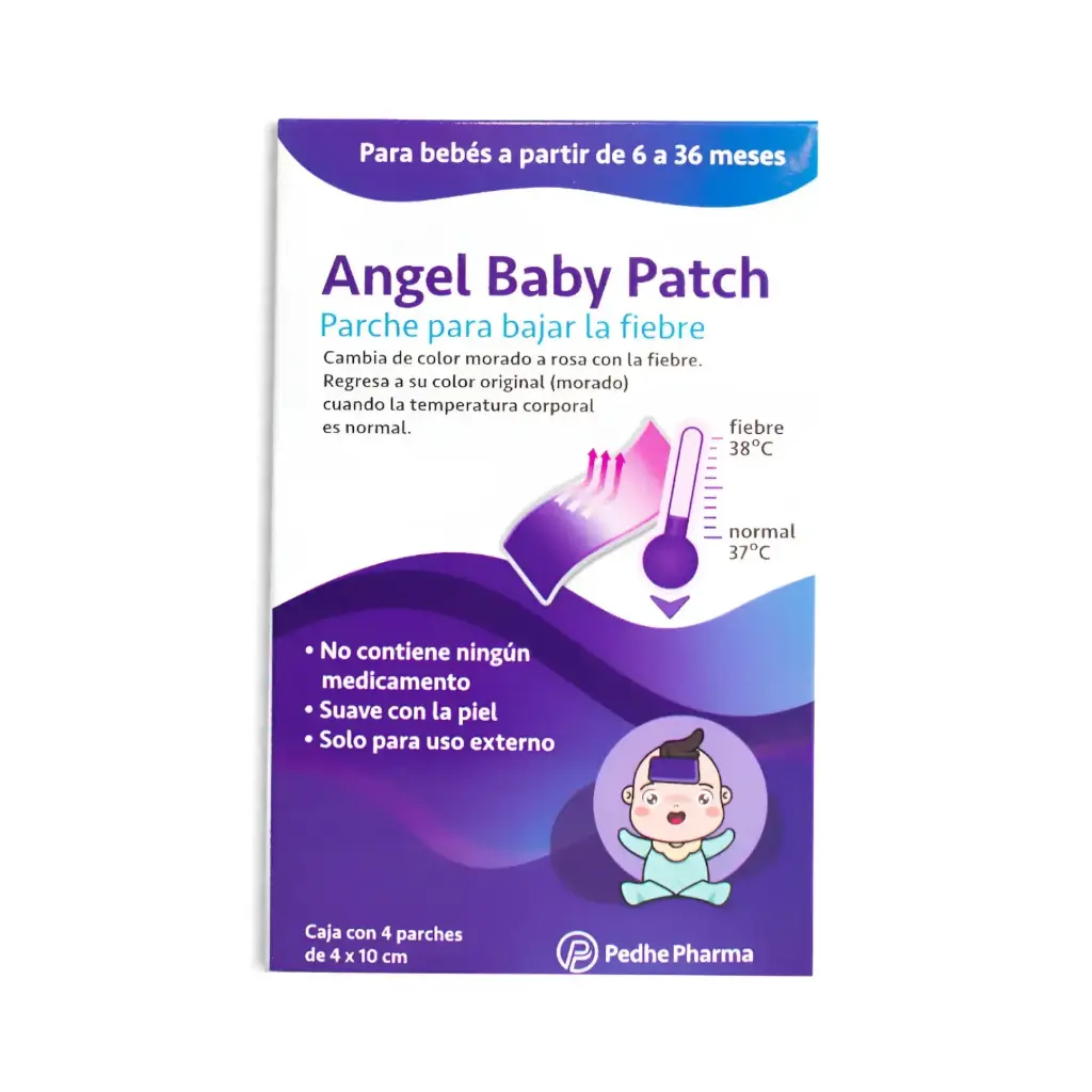[7506499700702] Pedhe Pharma Angel Baby Patch Caja Con 4 Parches Temperatura 