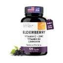 Sandhus  Elderberry Vitamin c + Zinc + Vitamin D3 Quercetin Con 120 Capsulas