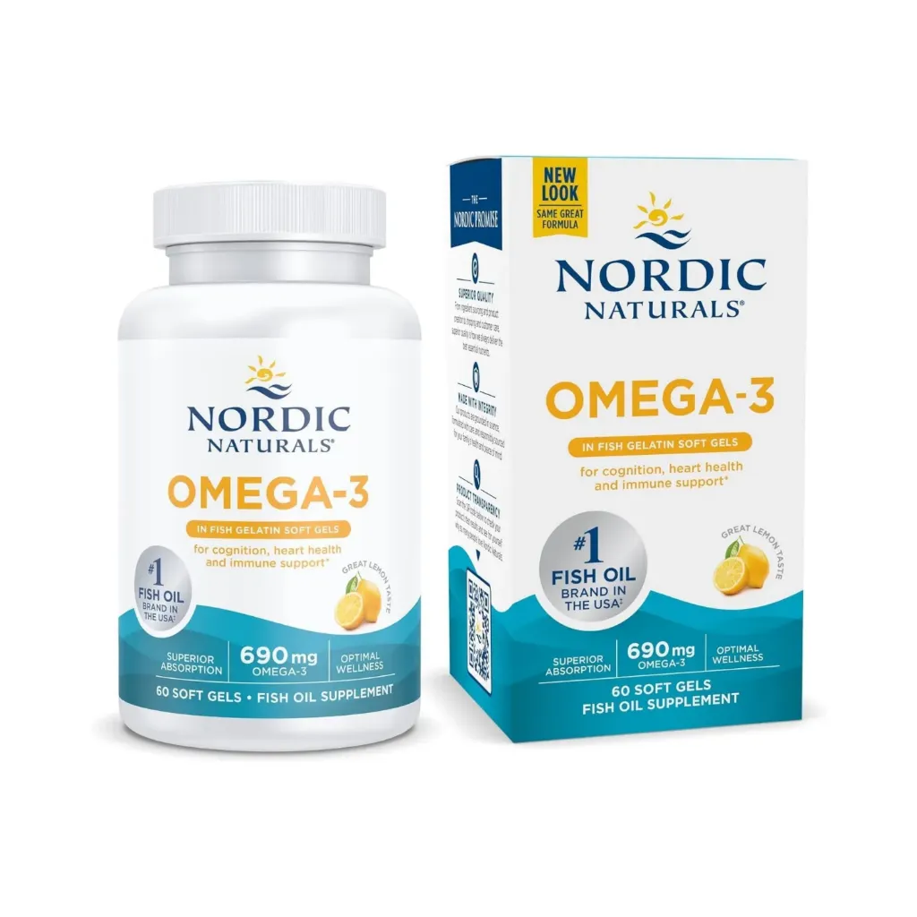 Nordic Naturals Omega 3 60 Soft Gels 690mg Sabor Limon