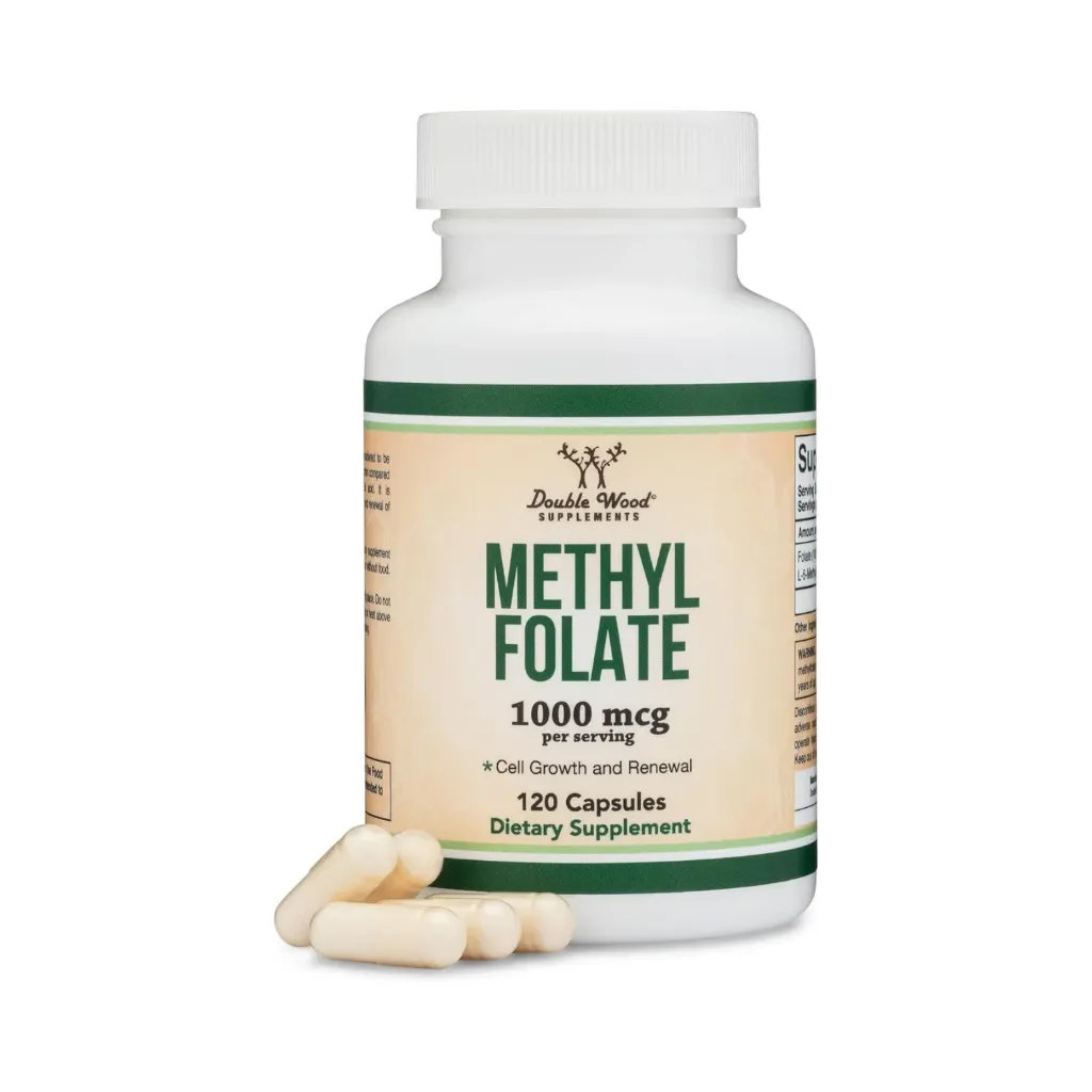 [850033272949] Double Wood methyl folate Metilfolato 1000 mcg 120 caps