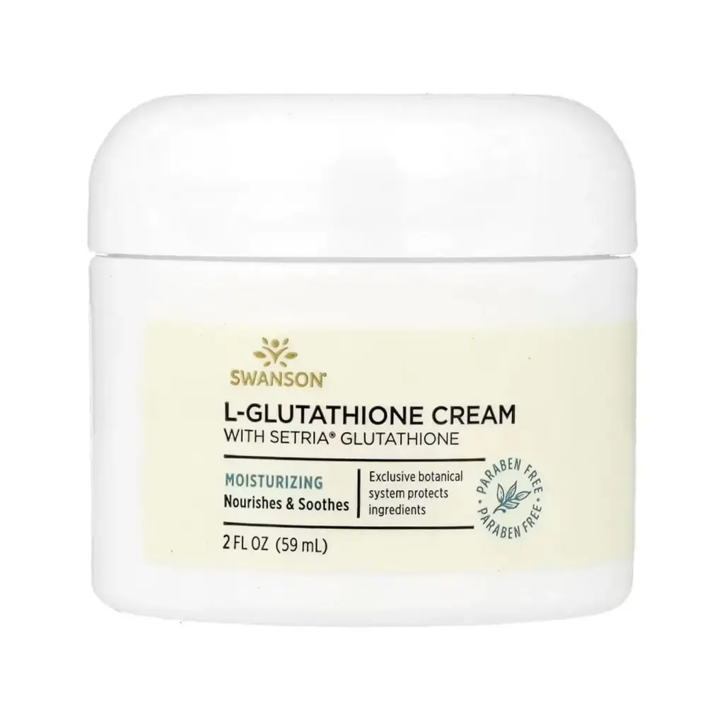 Swanson Crema Con L-glutatión Con Glutatión Setria, Nutre Y Calma 59 Ml (2 Oz. Líq.)