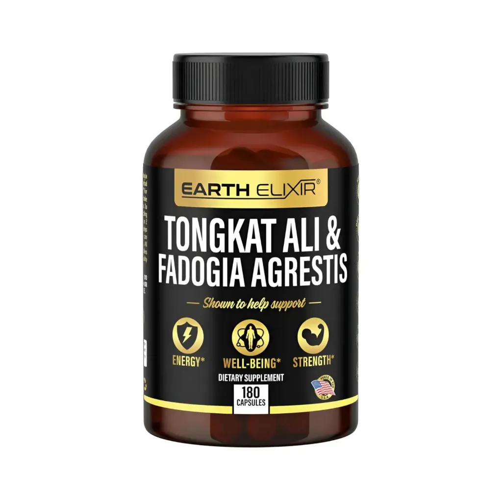Earth Elixir Tongkat Ali & Fadogia Agrestis 180 Capsulas