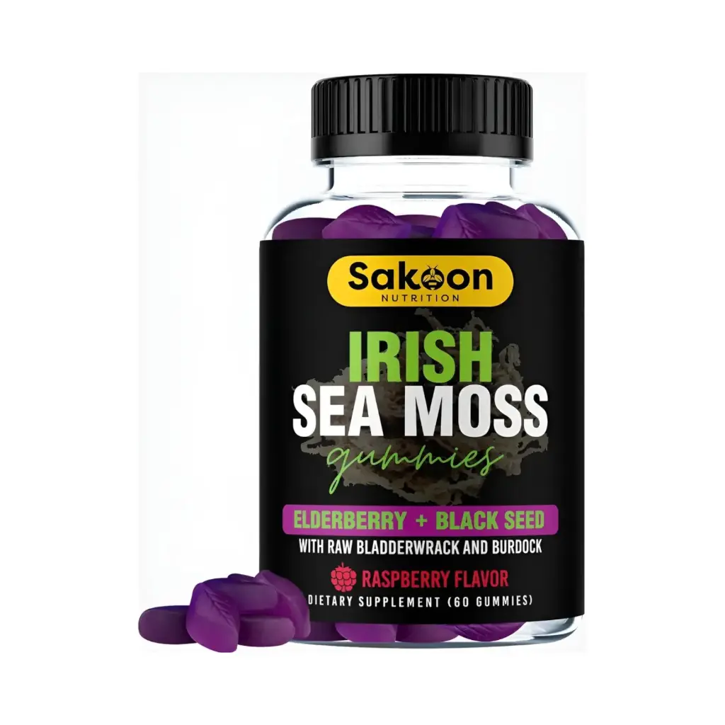 Sakoon Musgo Marino Con Saúco Y Semilla Negra 60 gomitas