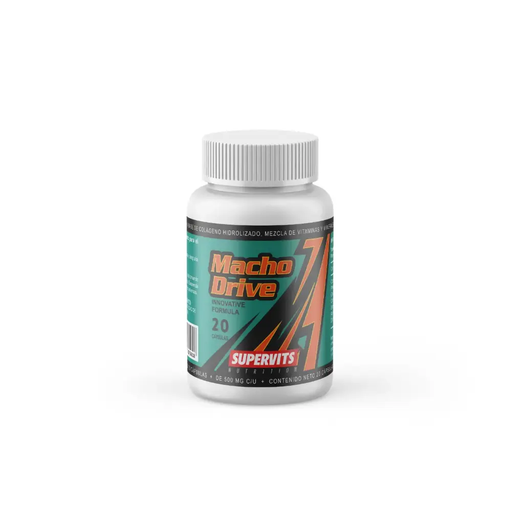 Supervits Macho Drive L-arginina 20 capsulas 
