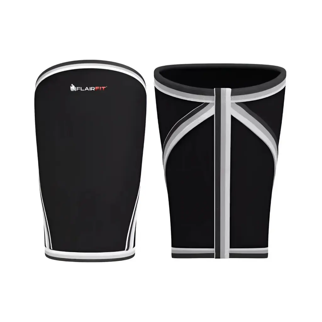[PAR7502309370240] Flairfit Par De Rodilleras De Compresión 7MM Deportivas De Neopreno Talla Grande