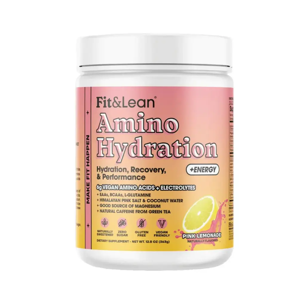 Fit & Lean Amino Hydration & Energy 30 Servs Sabor Limonada Rosa