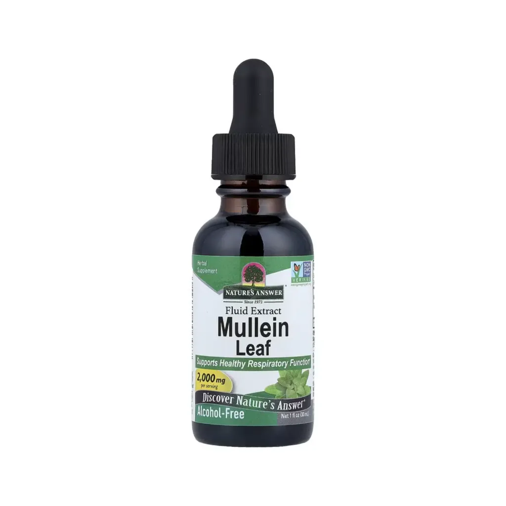 [083000006487] Nature's Answer, Hoja de gordolobo, Extracto fluido, Sin alcohol, 30 ml (1 oz. líq.)