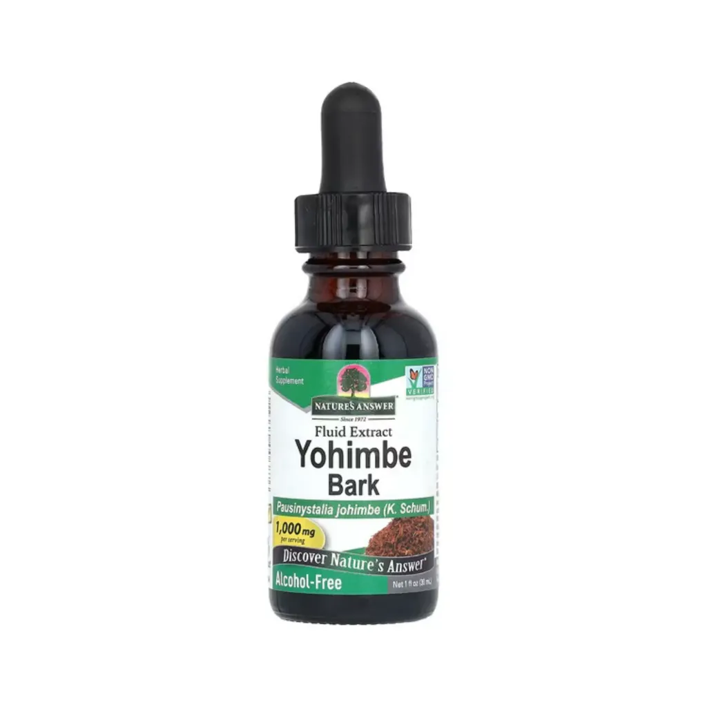 Nature's Answer, Corteza de yohimbe, Sin alcohol, 1000 mg, 30 ml (1 oz. líq.)