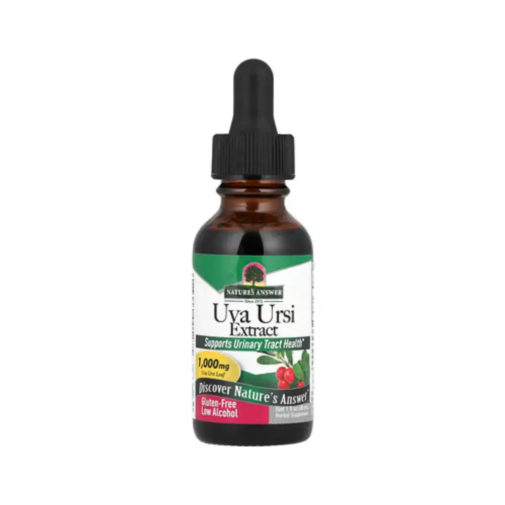Nature's Answer, Extracto de uva ursi, Bajo contenido de alcohol, 1000 mg, 30 ml (1 oz. líq.)