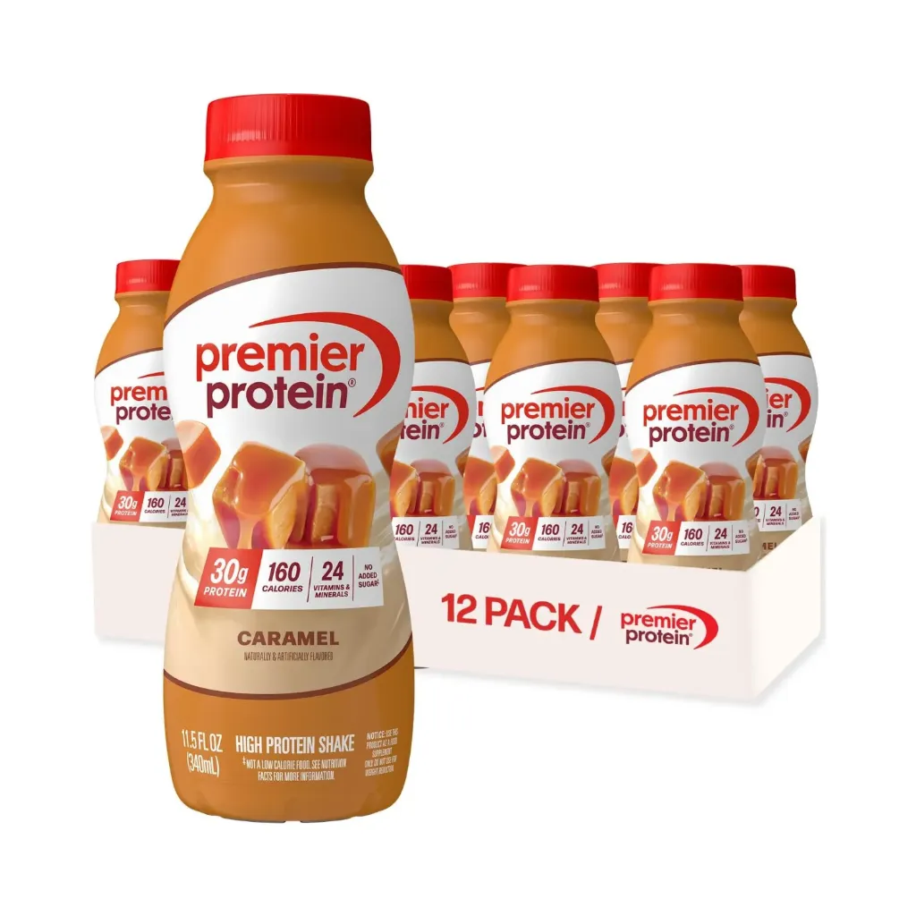 [643843716976] Premier Protein Caramel Para Recuperación Y Mantenimiento Muscular 30 G De Proteína 12 Botellas De 340 Ml