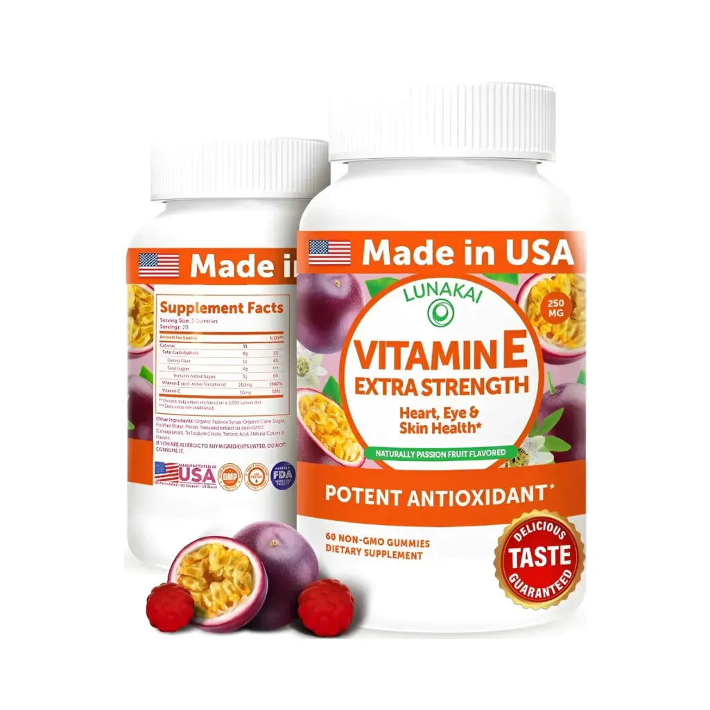 Lunakai Vitamin E Gummy 60 Gomitas Antioxidante