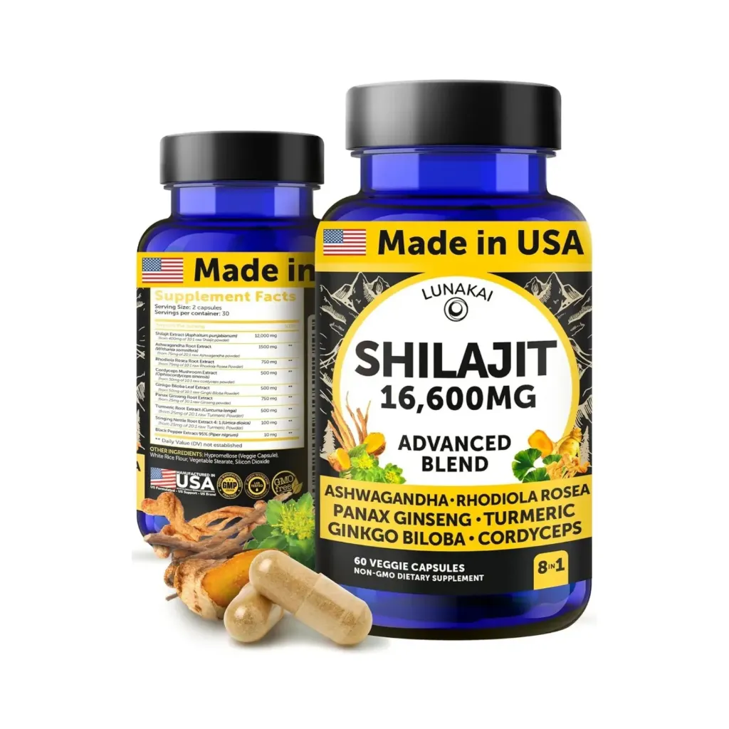 Lunakai Shilajit 60 Capsulas Mezcla Avanzada