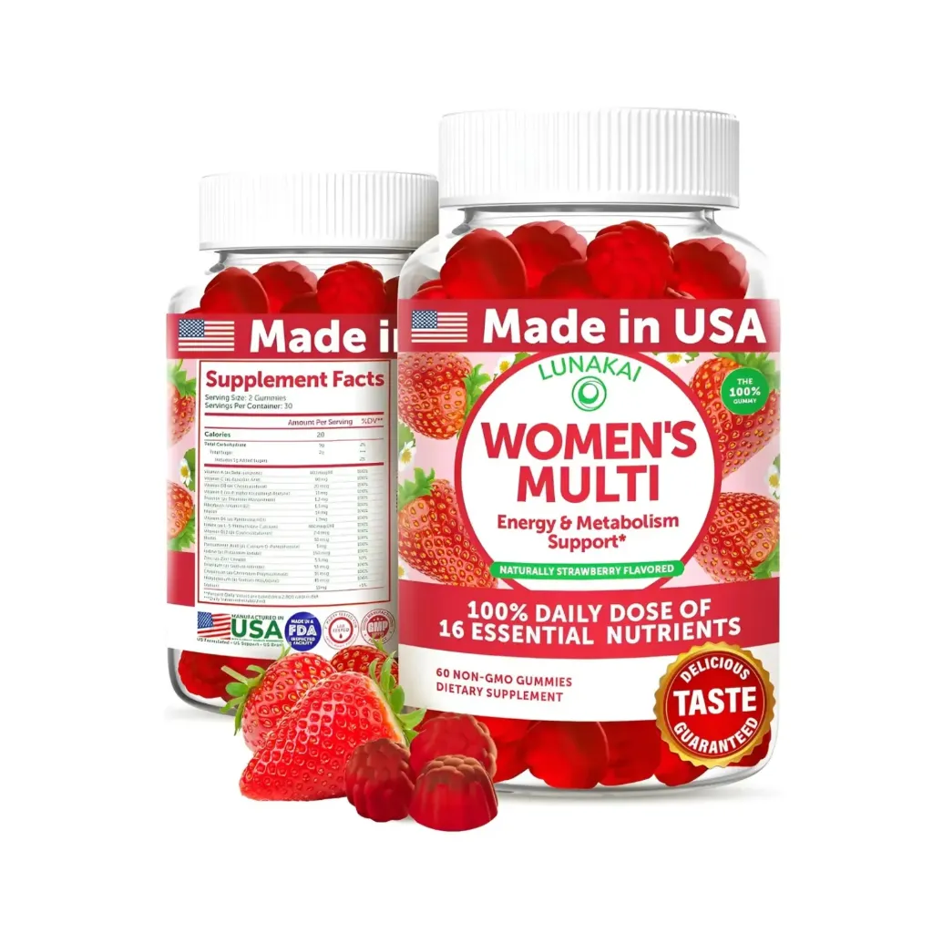 Lunakai Women's Multivitamin 60 Gomitas Sabor Fresa