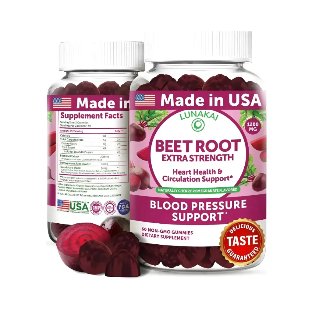 Lunakai Raiz De Betabel/Remolacha 60 Gomitas