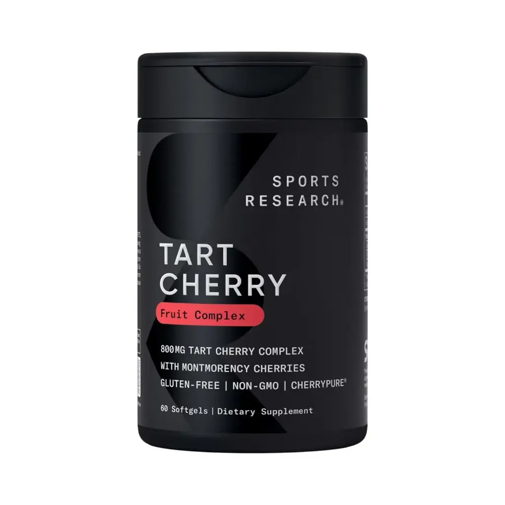 Sports Research Tart Cherry 800 mg, 60 Cápsulas Blandas