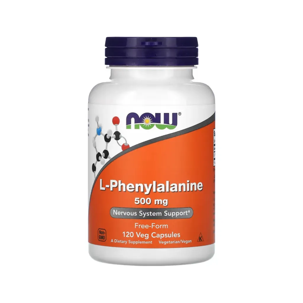 [733739001320] Now Foods L-Fenilalanina 500 Mg, Refuerzo Para El Sistema Nervioso 120 Cápsulas Vegetales