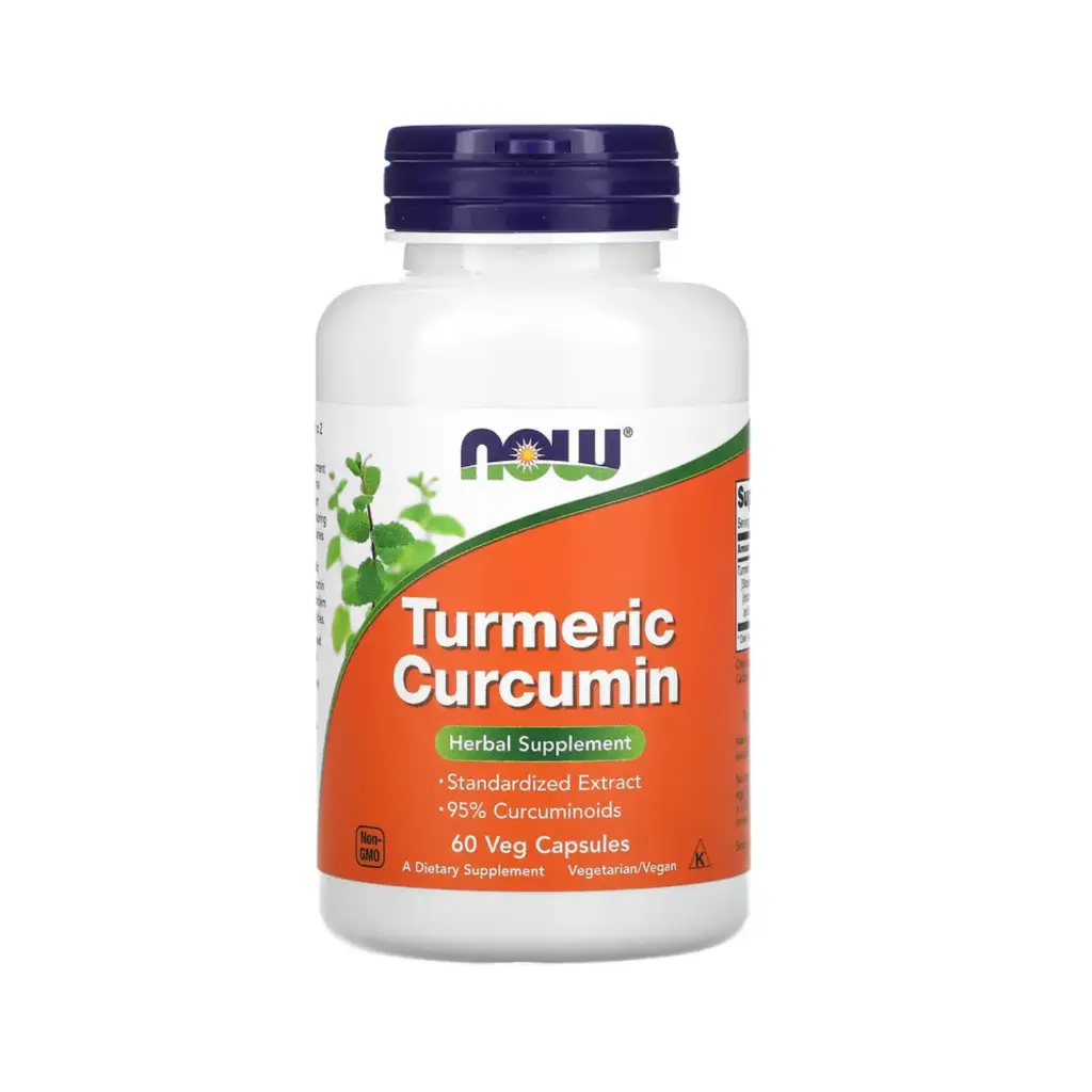 [733739046383] Now Foods Curcumina De Cúrcuma 60 Cápsulas Vegetales (665 Mg Por Cápsula) 