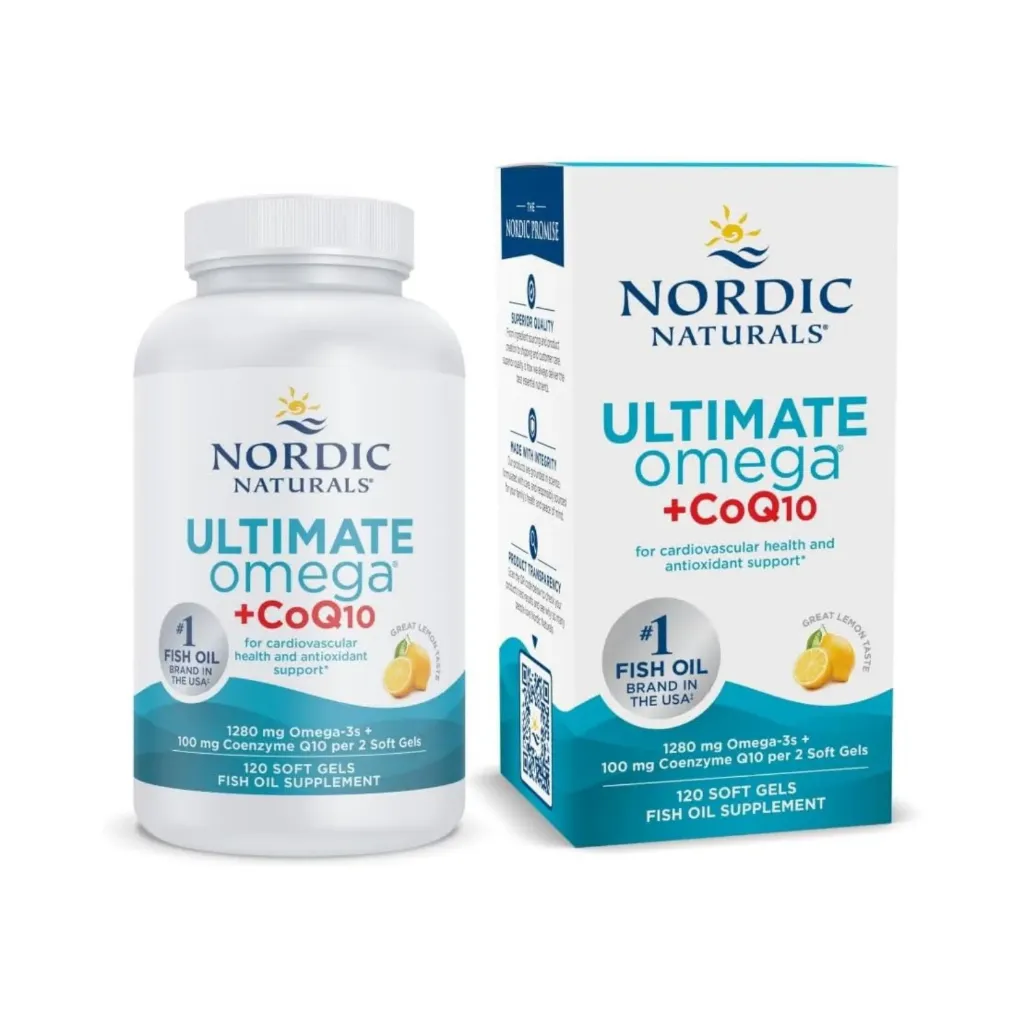 Nordic Naturals Ultimate Omega + CoQ10 Con 120 Soft Gels Sabor Limon