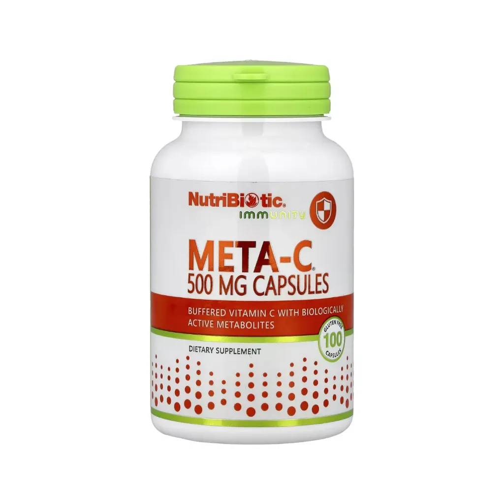 NutriBiotic Meta-C® 100 cápsulas sin gluten 500mg