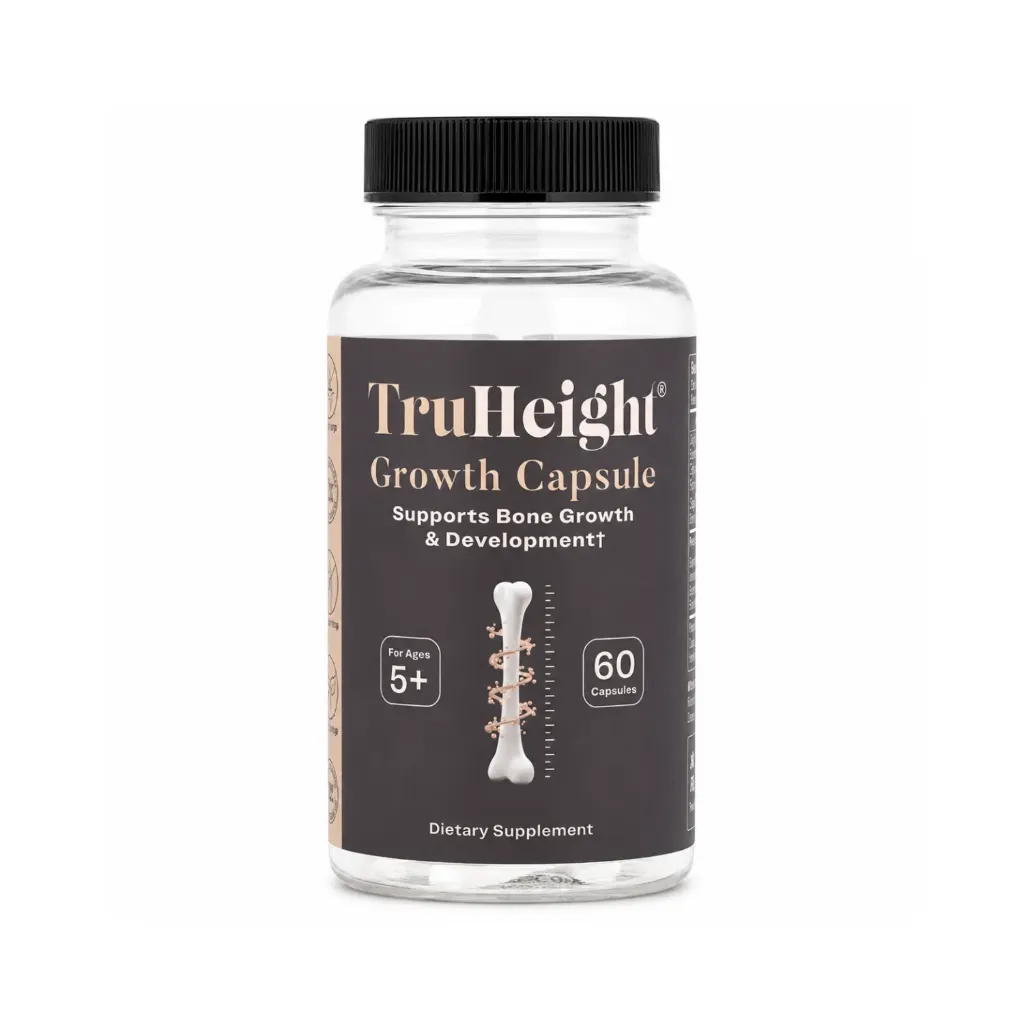 [860010475508] TruHeight Growth Crecimiento y Desarrollo Óseo 60 Capsulas Para niños de 5 años en adelante
