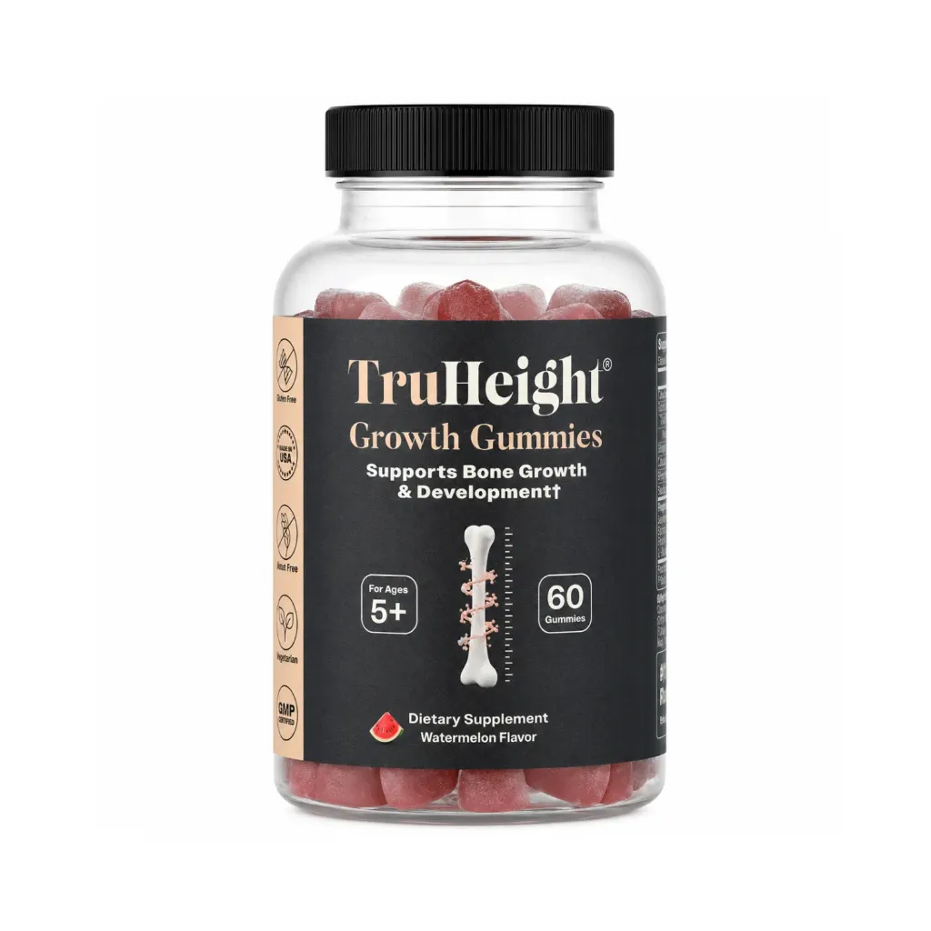 [860010475515] TruHeight Growth Gummy Watermelon 60 Gomitas Para Favorecer El Crecimiento Sabor Sandia