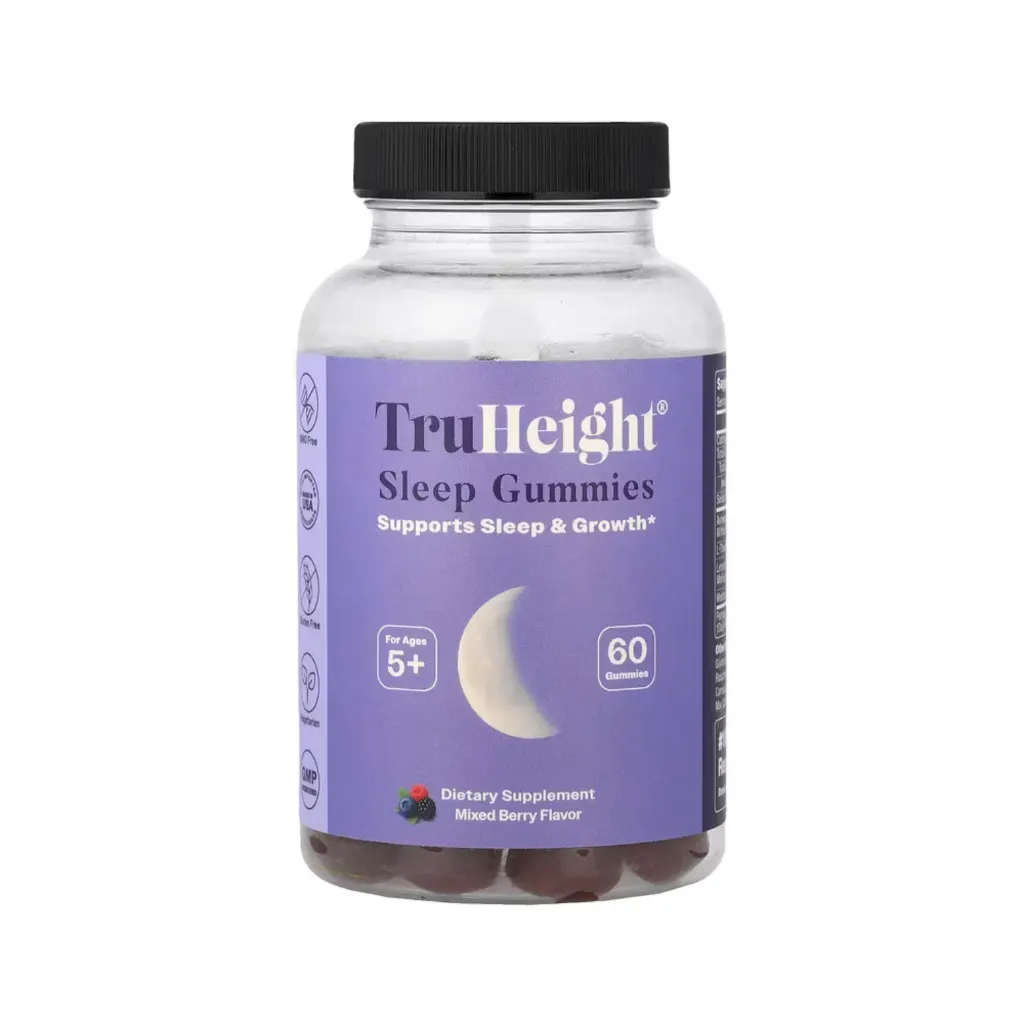 TruHeight Sleep 60 Gomitas Para Dormir Para Mayores de 5 Años