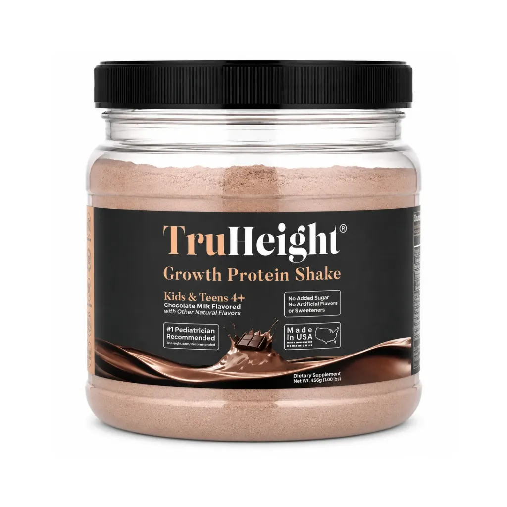 TruHeight Growth Protein Shake Batido de Proteína Para Promover El Crecimiento Para Niños Mayores de 5 Años Sabor Chocolate 720 g (25,4 oz)