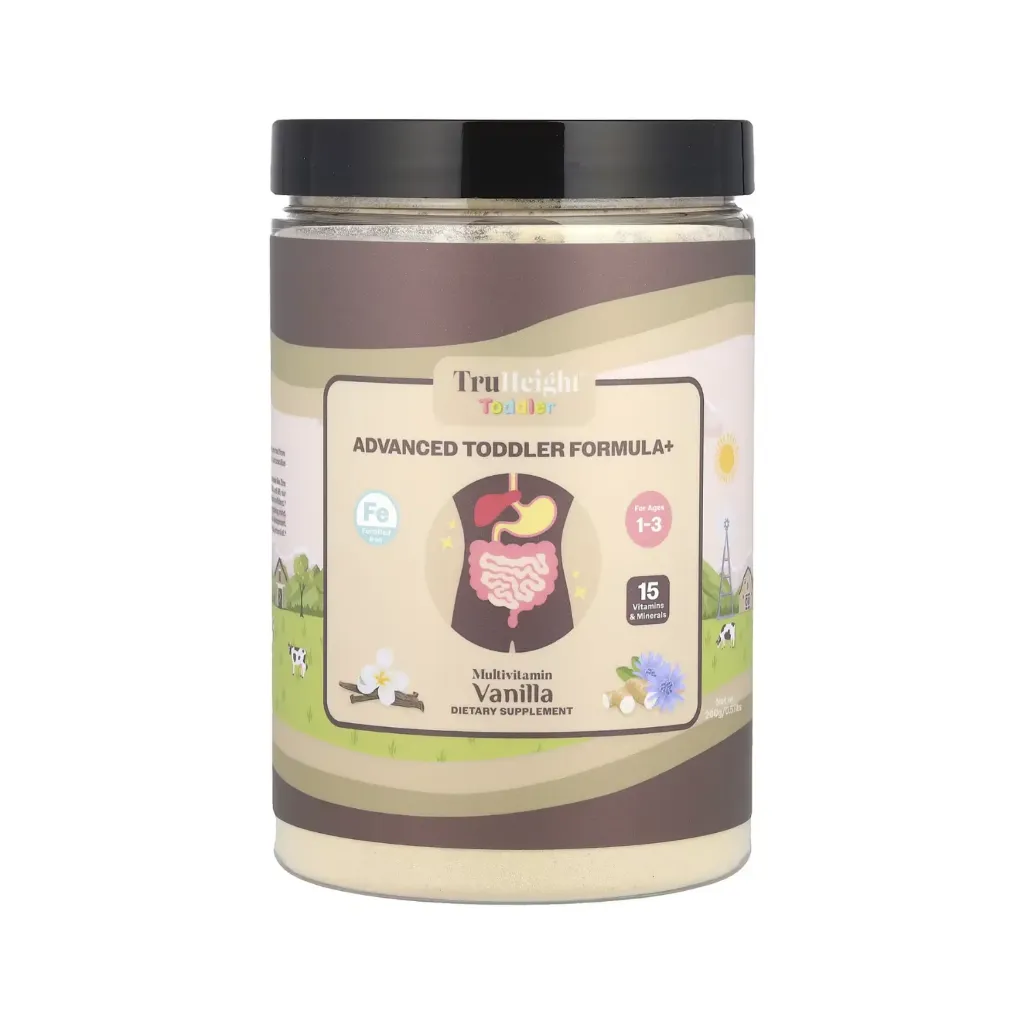 TruHeight Advanced Toddler Formula+ Para niños de 1 a 3 Años Sabor Vainilla Con 260 g (0,57 lb)