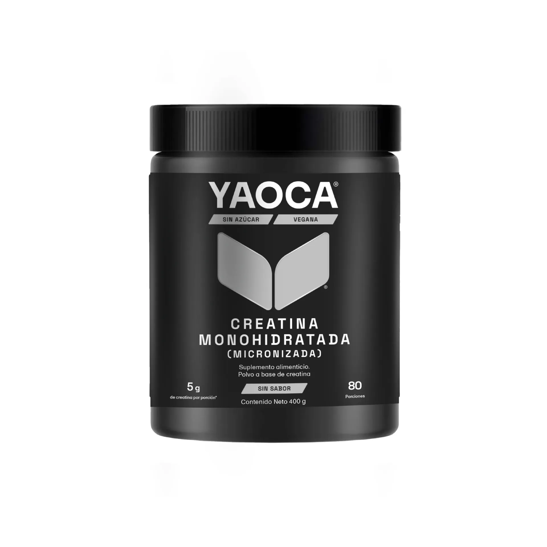 Creatina Monohidratada Micronizada En Polvo Alta Pureza  I Yaoca I 400g  I 80 Servicios I Sin Sabor I Sin Azúcar