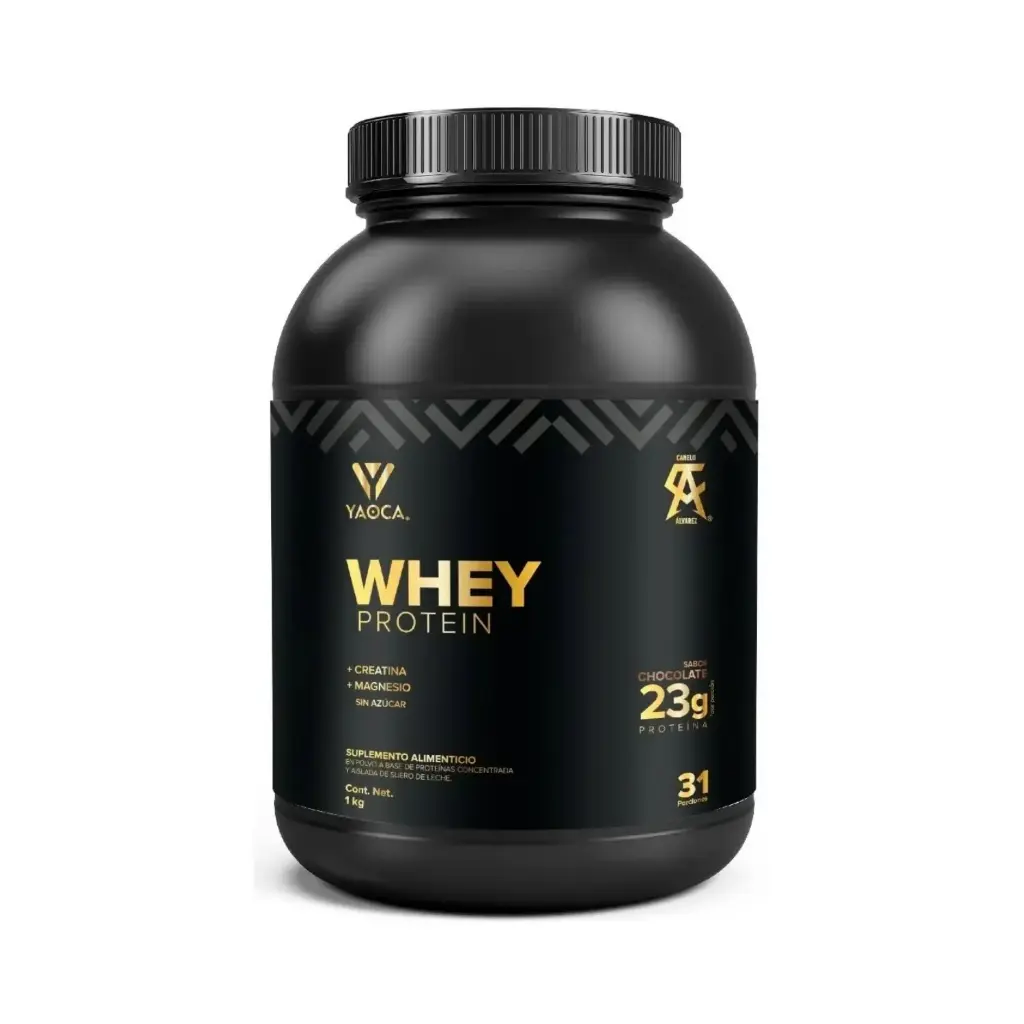 Yaoca Proteína Whey En Polvo De 1kg 31 Servicios Sabor Chocolate
