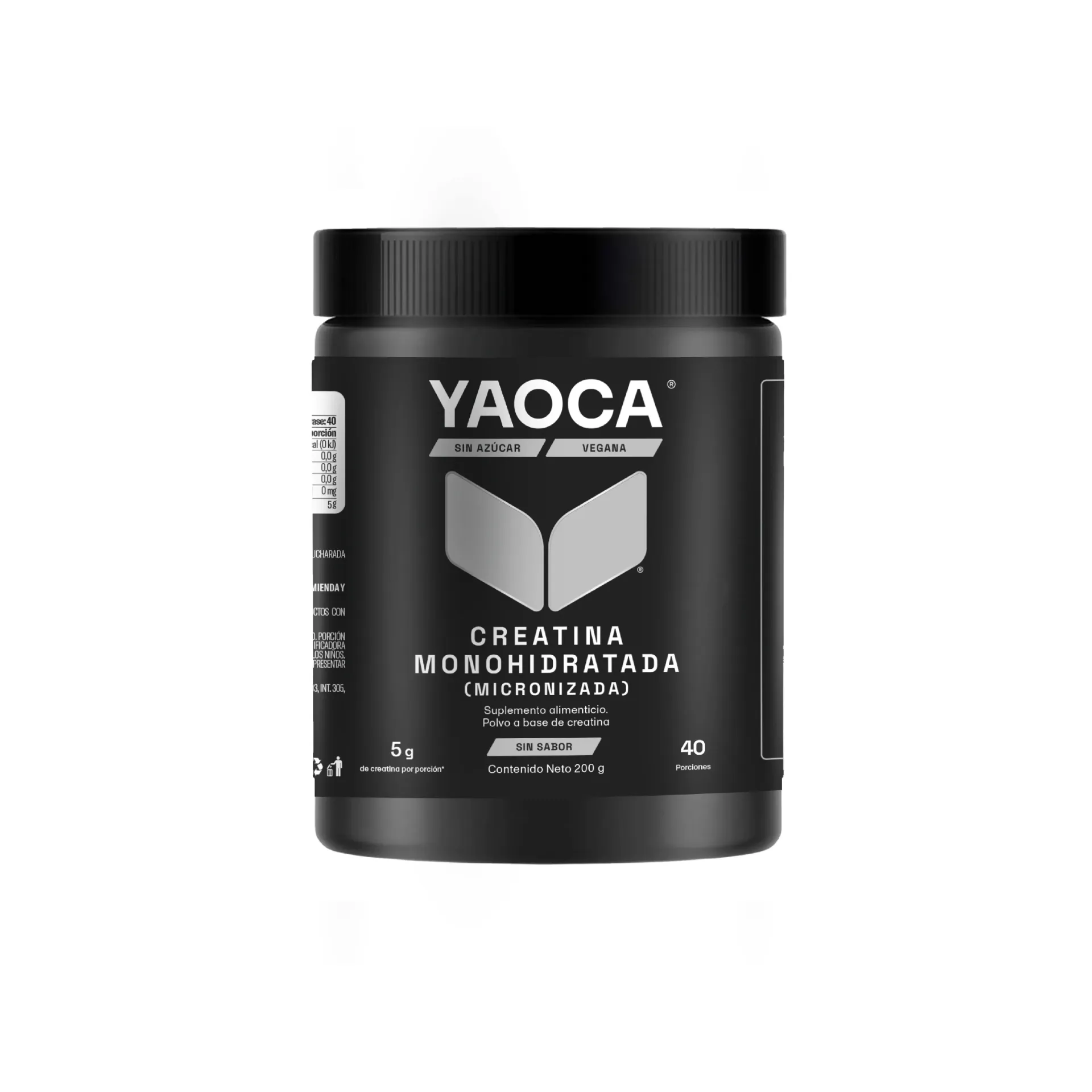 Creatina Monohidratada Micronizada En Polvo Alta Pureza  I Yaoca I 200g I 40 Servicios I Sin Sabor I Sin Azúcar