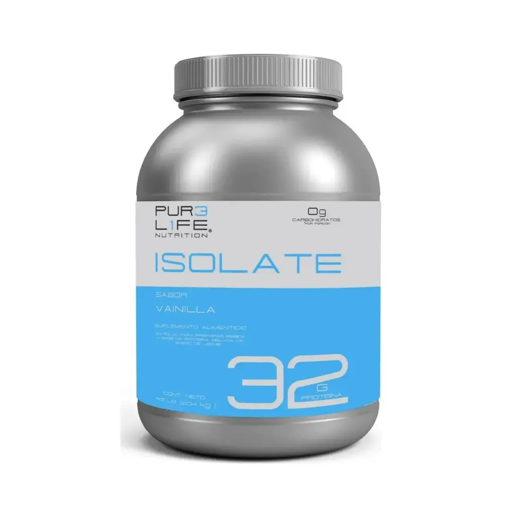 [7503028029464] Pure Life Proteína Isolate 4.5lb (2.04 kg) 54 Servicios Sabor Vainilla