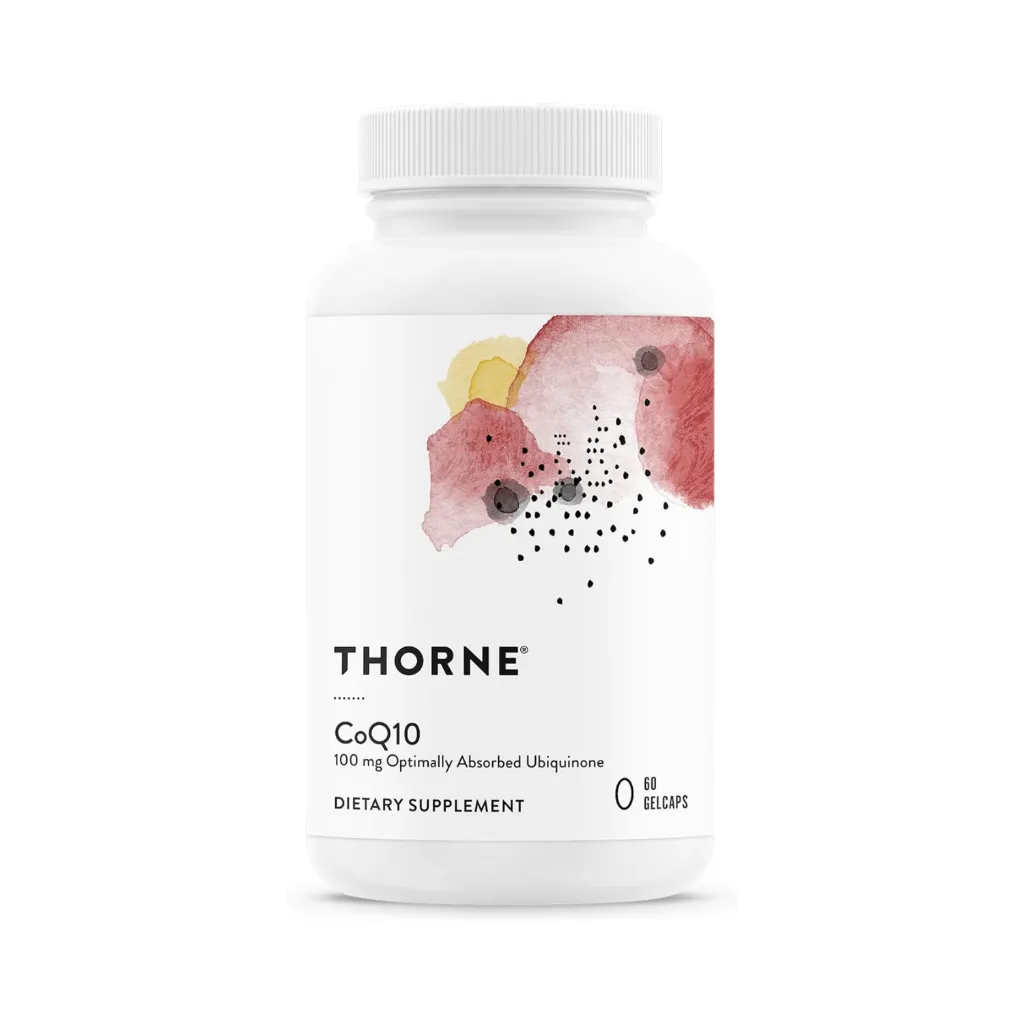[693749624011] Thorne CoQ10 100 mg Coenzima Q10 Ubiquinona de Alta Absorción para Energía Celular, Salud Cardiovascular y Soporte Antioxidante 60 Capsulas
