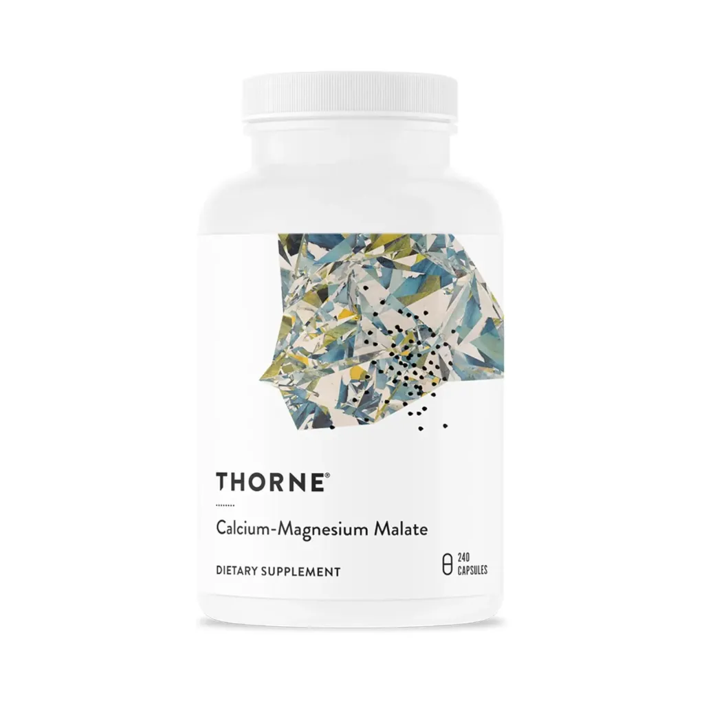 [693749006718] Thorne Calcium-Magnesium Malate Calcio y Magnesio de Alta Absorción para Salud y Función Muscular 240 Cápsulas
