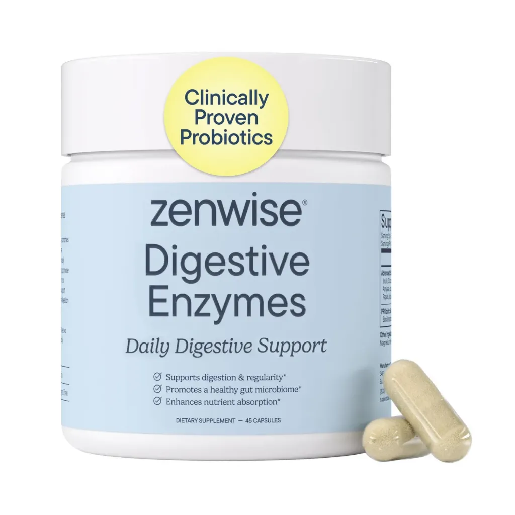 Zenwise Digestive Enzymes Probióticos de Acción Rápida Con 45 Capsulas