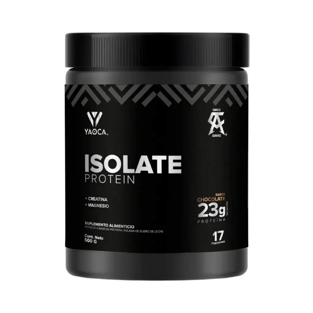Yaoca Proteína Isolate En Polvo 500g 17 Servicios Sabor Chocolate