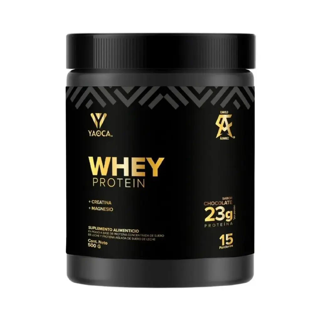 Yaoca Proteína Whey En Polvo De 500g 15 Servicios Sabor Chocolate