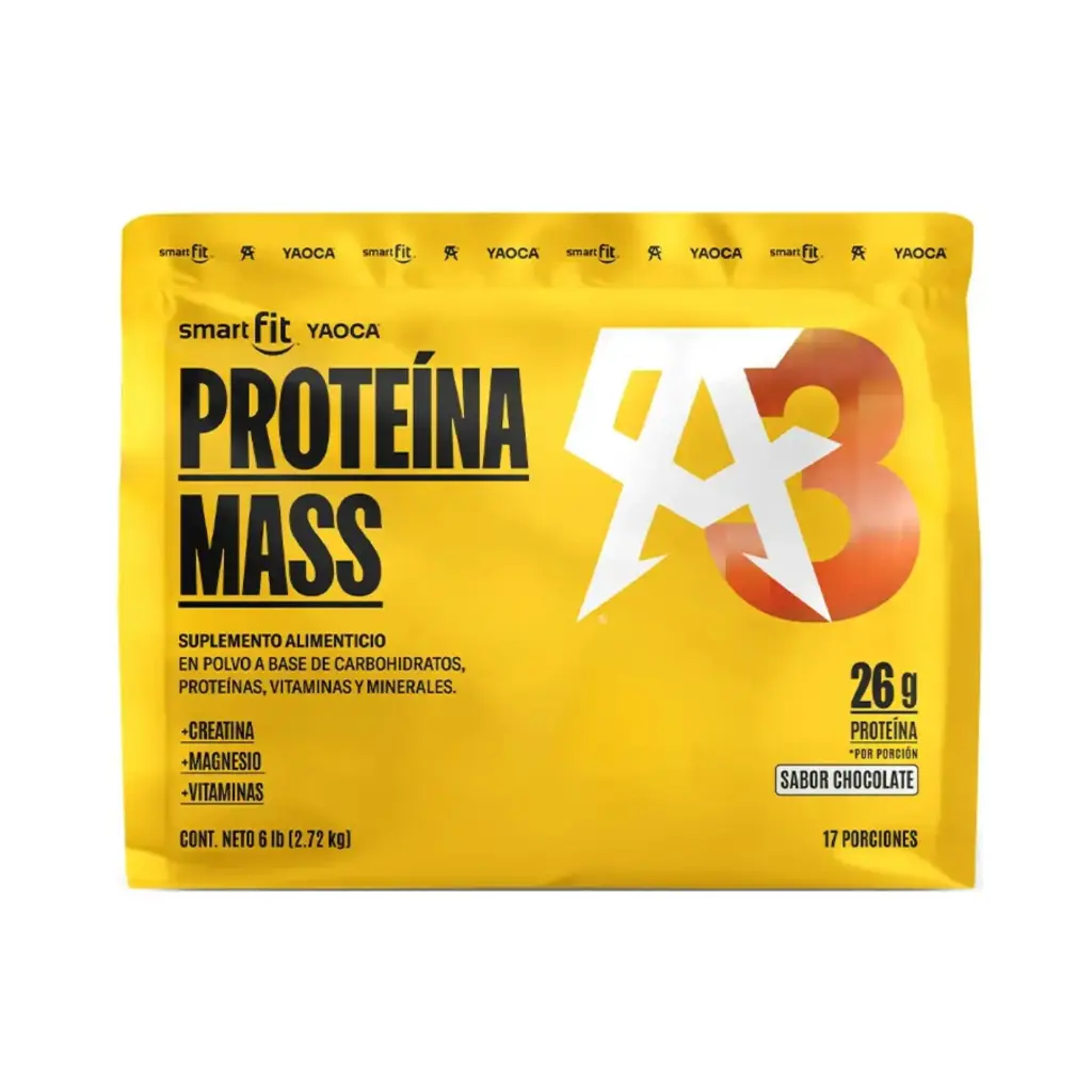[7503045518804] Yaoca Smart Fit Proteina Mass Con Creatina, Magnesio, Vitaminas 26g 17 Servicios Sabor Chocolate
