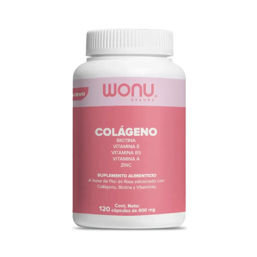 Wonu Colageno Antiaging 120 Capsulas De 400mg 