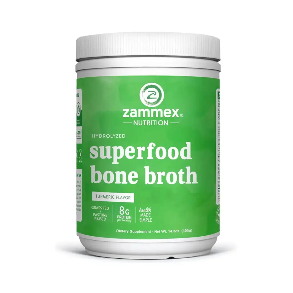 [850013385249] Zammex Superfoods Bone Broth 405g, 30 Servicios, Nutrición Integral y Apoyo Inmunológico