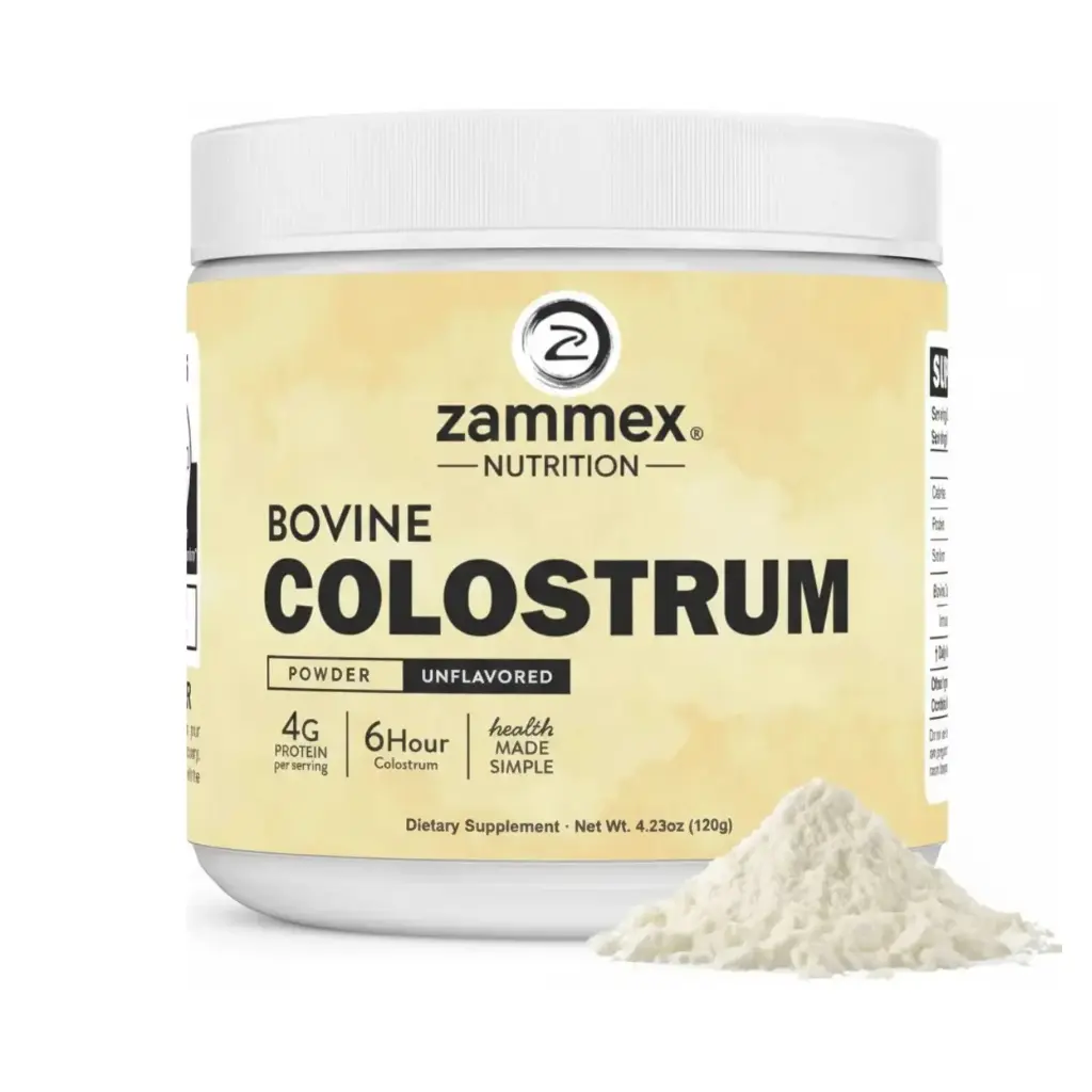 Zammex Bovine Colostrum, 120 gramos, 30 servicios, Refuerzo Inmunológico y Salud Digestiva