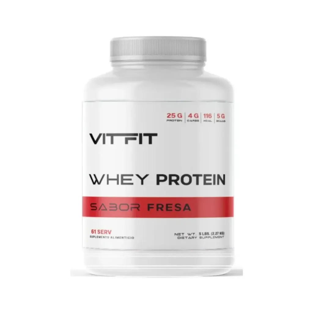 Vitfit Whey Protein 2.27kg 61 Servicios Sabor Fresa