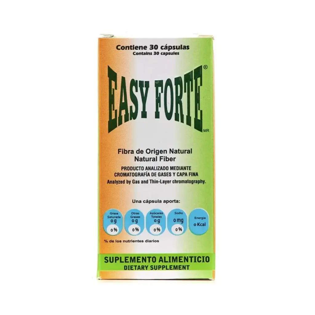 Easy Figure Easy Forte Fibra de Origen Natural  30 Cápsulas | Apoyo digestivo y bienestar general
