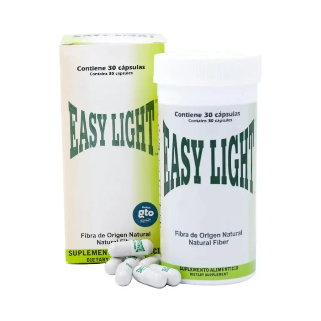 [EASYLIGHT20316] Easy Figure Easy Light Fibra de Origen Natural – 30 Cápsulas | Suplemento Alimenticio | Apoyo Digestivo y Bienestar Intestinal | Fórmula Natural y Suave