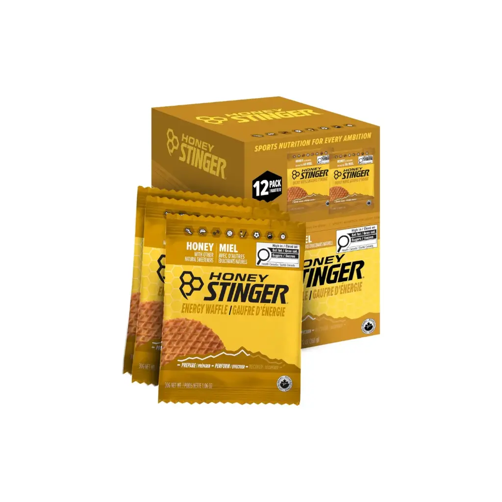 Honey Stinger, Waffle energético, Miel, 12 waffles, 30 g (1,06 oz) cada uno