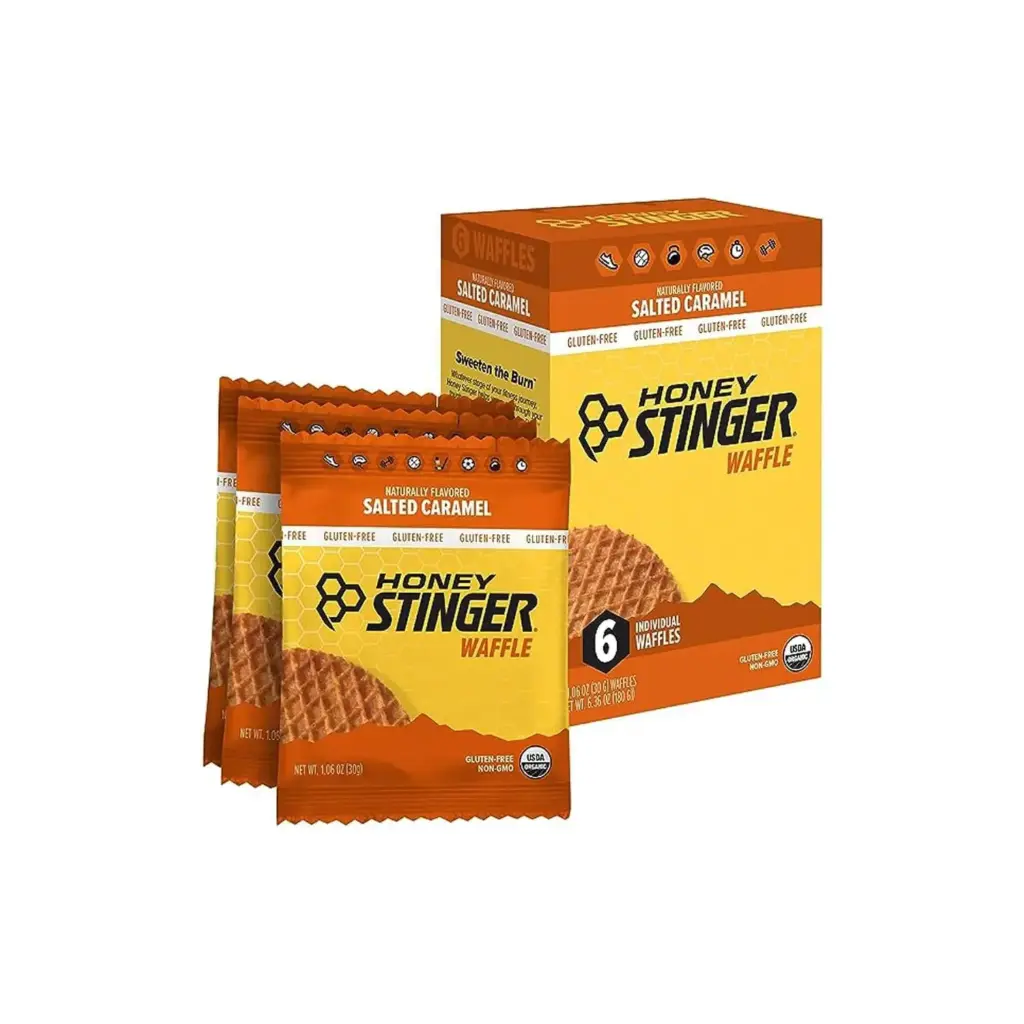 [810815022261] Honey Stinger Waffles Energetico Organico 30 g, 6 Pack Sfn Salted Caramel