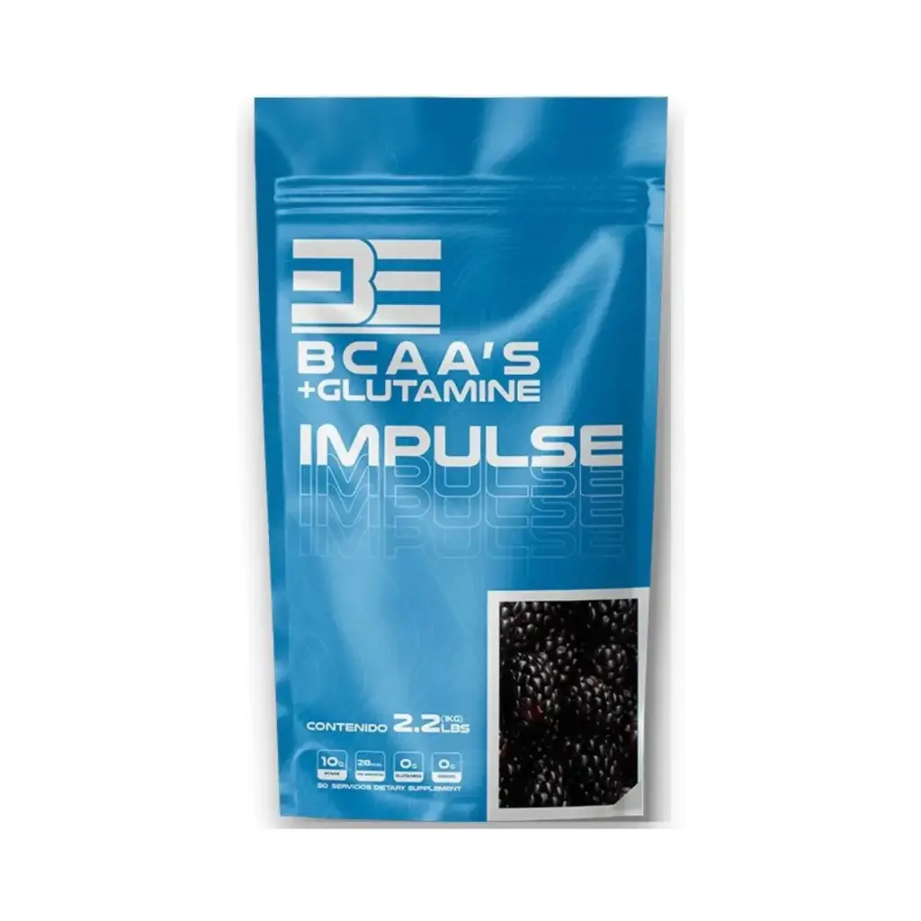 Be Supplements, Bcaa's + Glutamina 1 Kg, 50 Servicios de 20 g, Rendimiento y Recuperación muscular  mora