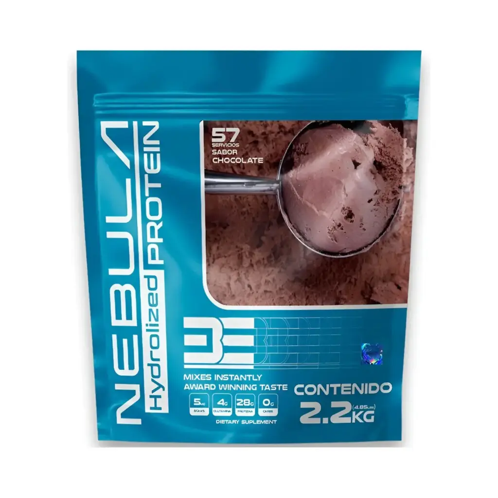 [AD-0IFC-28PI] Be Supplements, Proteina Nebula 100% Whey Isolate 2.2 kg, 57 Servicios Sabor Chocolate, Recuperación y Crecimiento Muscular