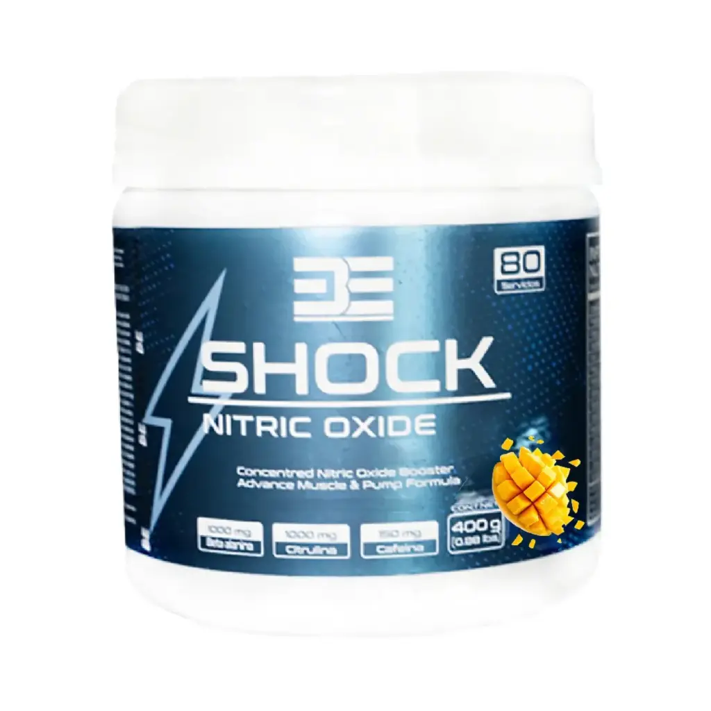 [788115810317] Be Supplements, Be Shock Oxido Nitrico Beta Alina, Citrulina y Cafeina, 400 g, 80 Servicios, Desarrollo de Reistencia 