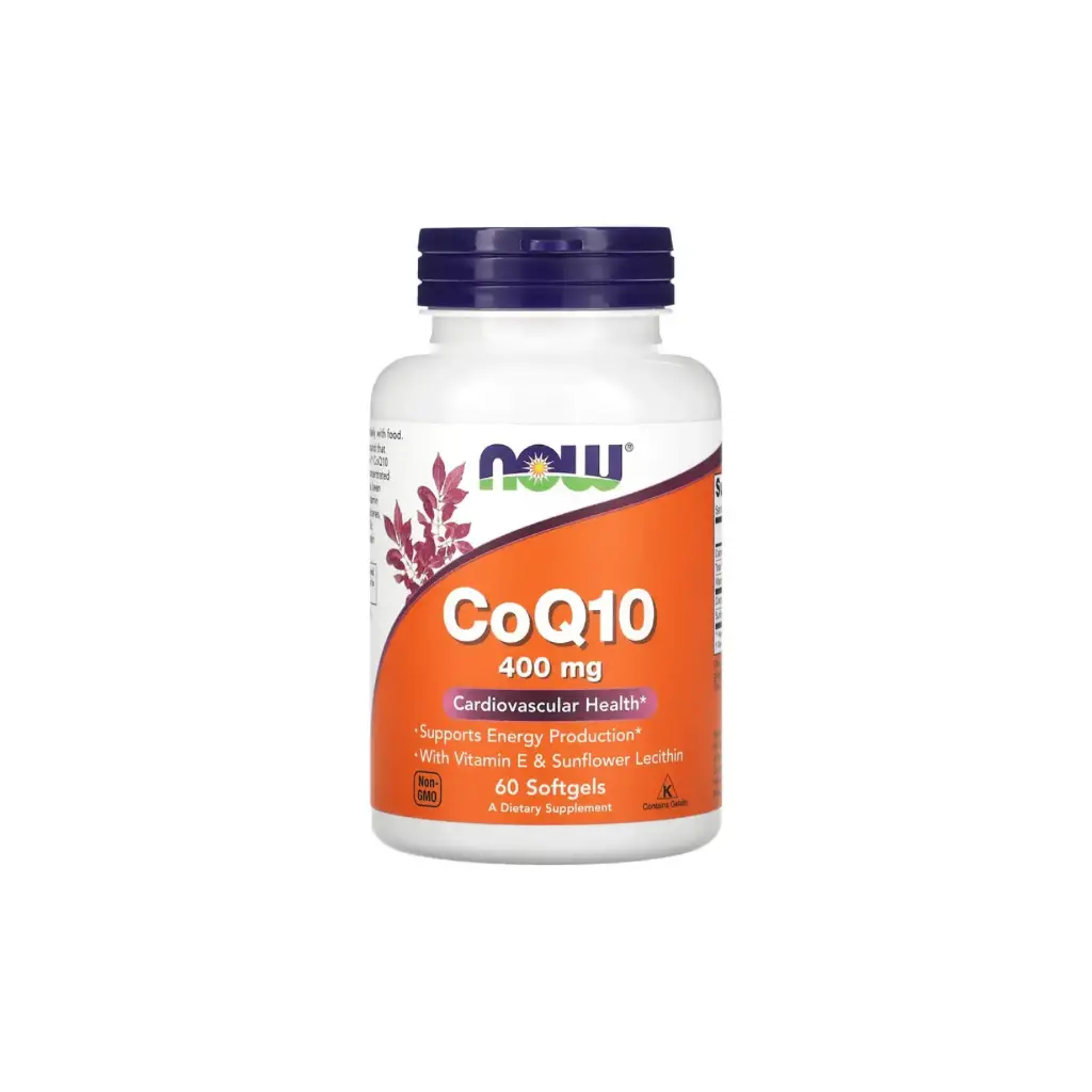 Now Foods CoQ10 400 Mg Salud Cardiovascular 60 Geles Blandos